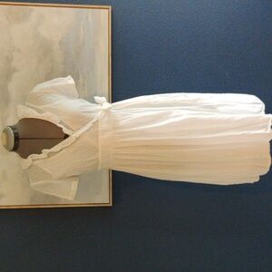 J.Crew White Swiss Dot Cotton dress size 2